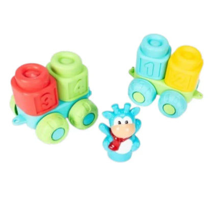 JDLT Soft Rubber Baby Building Blocks Set – 26 Pieces Educational Stacking Toys with Numbers, Shapes & Animals | 12+ Months