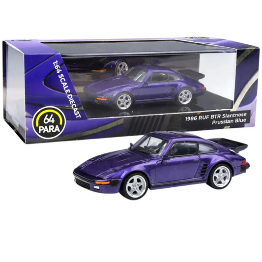 PARA64 1986 RUF BTR Slantnose Prussian Blue 1/64 Scale Diecast Model Car – Limited Edition Collectible