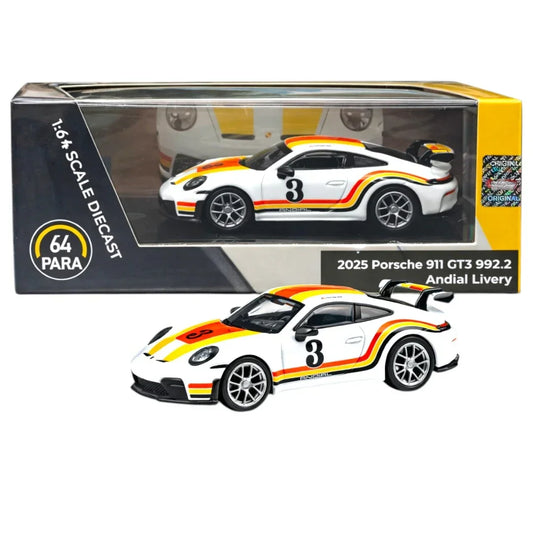 PARA64 1:64 2025 Porsche 911 GT3 (992.2) Andial Livery Diecast Model Car – Limited Edition Collectible