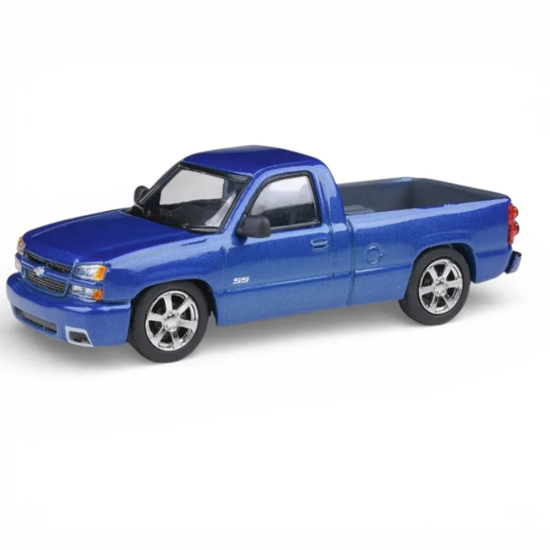 PARA64 1:64 2006 Chevrolet Silverado Single Cab Ming Blue – 2025 Special Projects 05 Diecast Model