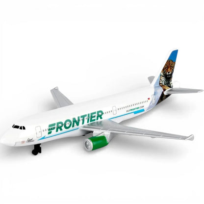 Daron Frontier Airlines Diecast Airplane Model (14CM) – Official Wildlife Tail Aircraft Toy (3+)