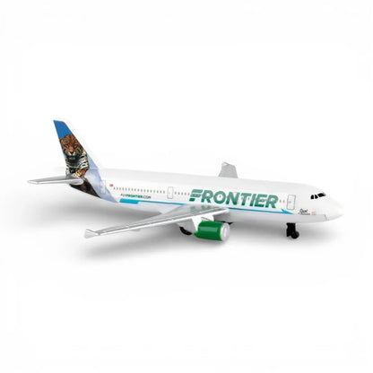 Daron Frontier Airlines Diecast Airplane Model (14CM) – Official Wildlife Tail Aircraft Toy (3+)