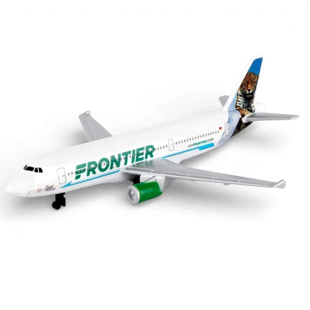 Daron Frontier Airlines Diecast Airplane Model (14CM) – Official Wildlife Tail Aircraft Toy (3+)