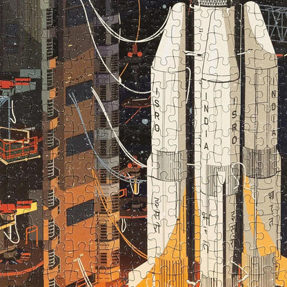 Jigsaw Nation 500 Piece Rectangle Puzzle – Night Launch ISRO