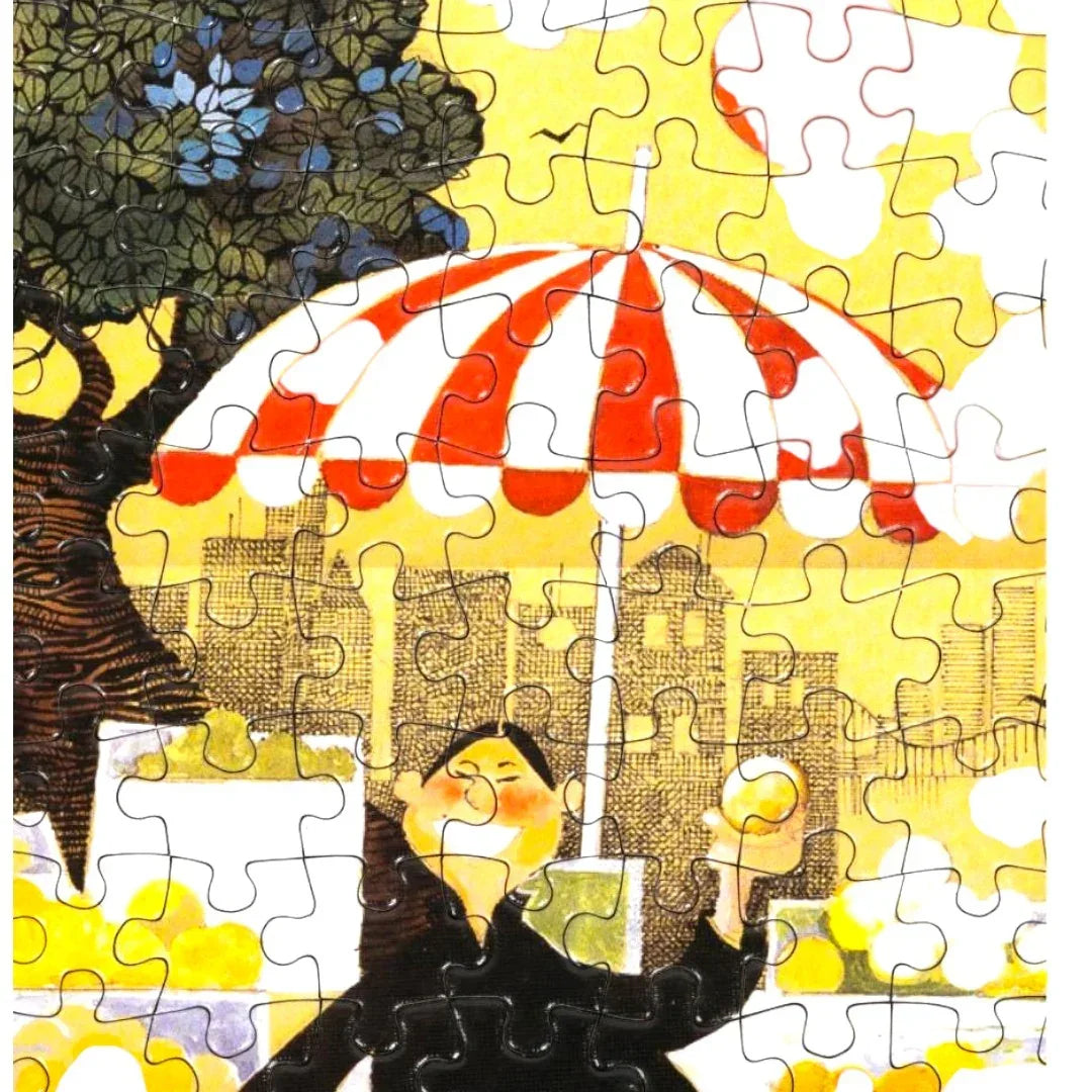 Jigsaw Nation 150 Piece Rectangle Puzzle – Mario De Miranda “Fruit Seller” | JSN Originals