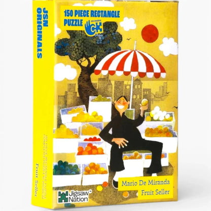Jigsaw Nation 150 Piece Rectangle Puzzle – Mario De Miranda “Fruit Seller” | JSN Originals
