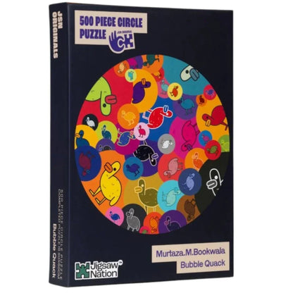 Jigsaw Nation 500 Piece Circle Puzzle – Bubble Quack by Murtaza M. Bookwala