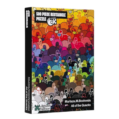 Jigsaw Nation 500 Piece Rectangle Puzzle – All of the Quacks by Murtaza M. Bookwala