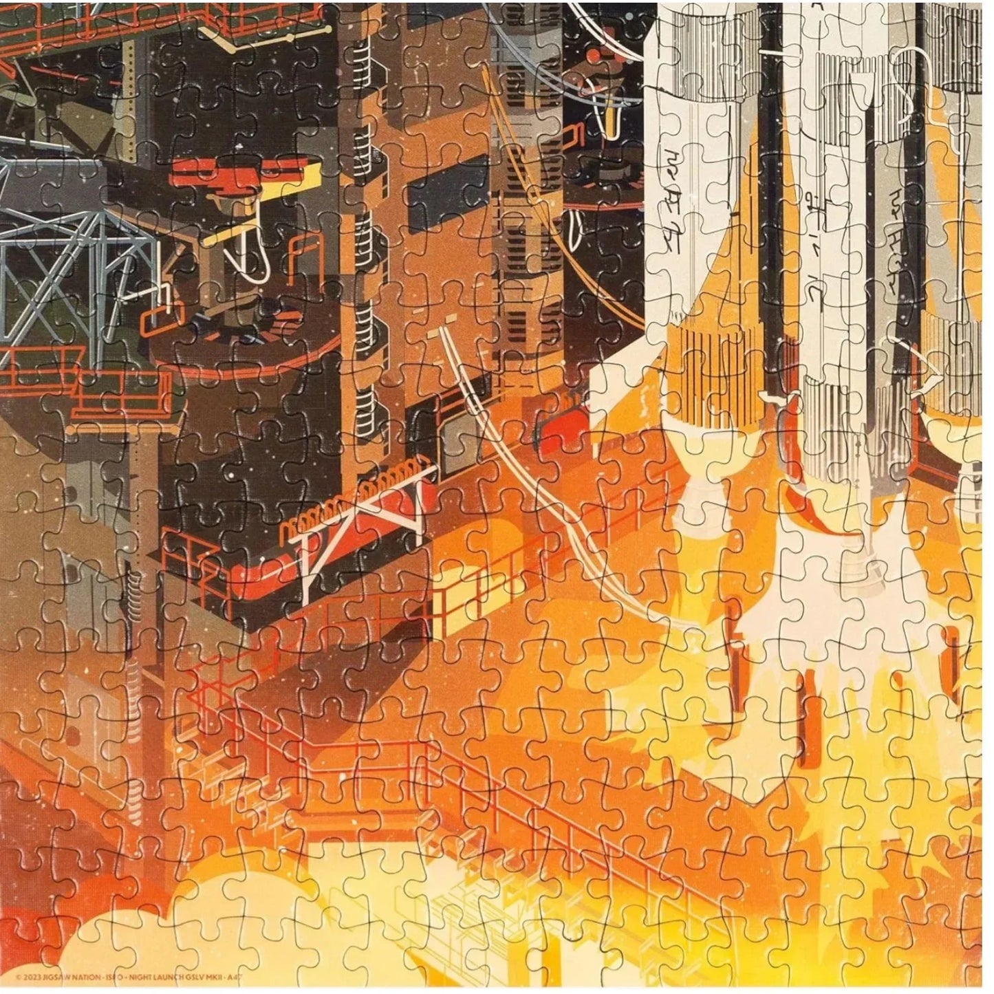Jigsaw Nation 500 Piece Rectangle Puzzle – Night Launch ISRO