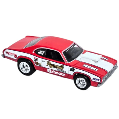 Hot Wheels Premium 1:64 Car Culture Team Transport – ’73 Plymouth Duster with Second Story Lorry