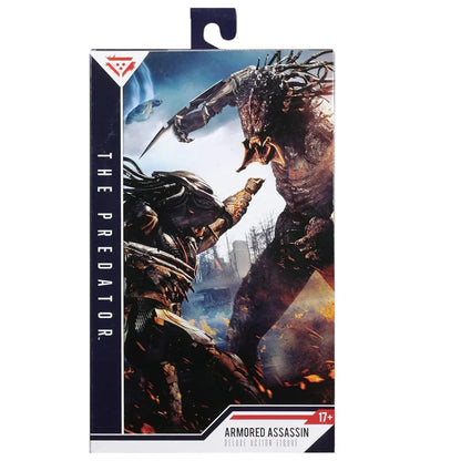 The Predator Armored Assassin Predator Deluxe Action Figure 11 Inch – Movie Collectible with Accessories | Sci-Fi Predator Series Figure