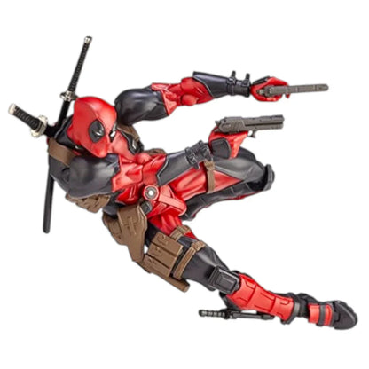 Amazing Yamaguchi Revoltech Deadpool Action Figure – Marvel Comics Collectible with Accessories 6 Inch | Kaiyodo Super Articulated Figure