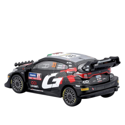 Bburago 1:43 Toyota GR Yaris Rally1 Hybrid No.33 Diecast Model – WRC Rally Racing Car with Display Case