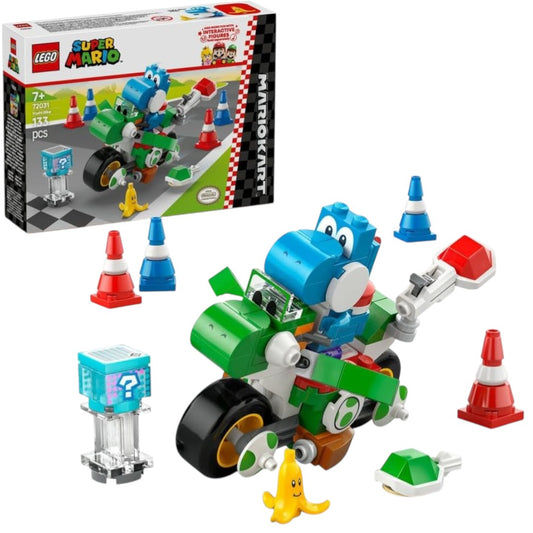 LEGO 72031 Super Mario Yoshi Bike Adventure Building Set – 137 Pieces Interactive Play Set