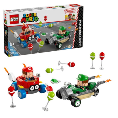 LEGO 72034 Super Mario Baby Mario vs Baby Luigi Mario Kart Set – 321 Pieces Racing Building Kit
