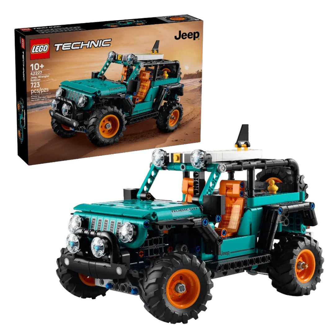 LEGO 42227 Technic Jeep Wrangler Rubicon Building Set – Off-Road 4x4 SUV Model, 723 Pieces
