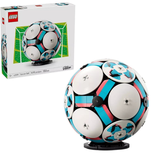 LEGO 43019 Ideas Soccer Ball Collectible Model – Display Build Set for Football Fans, 1498 Pieces