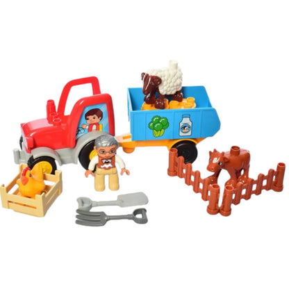 Five Star 3359 Farm Tractor Building Blocks Set – Kids Farm Playset with Animals & Accessories