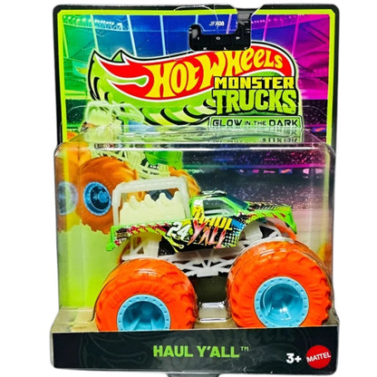 Hot Wheels Monster Trucks Haul Y’all Glow in the Dark – Neon Monster Truck Toy