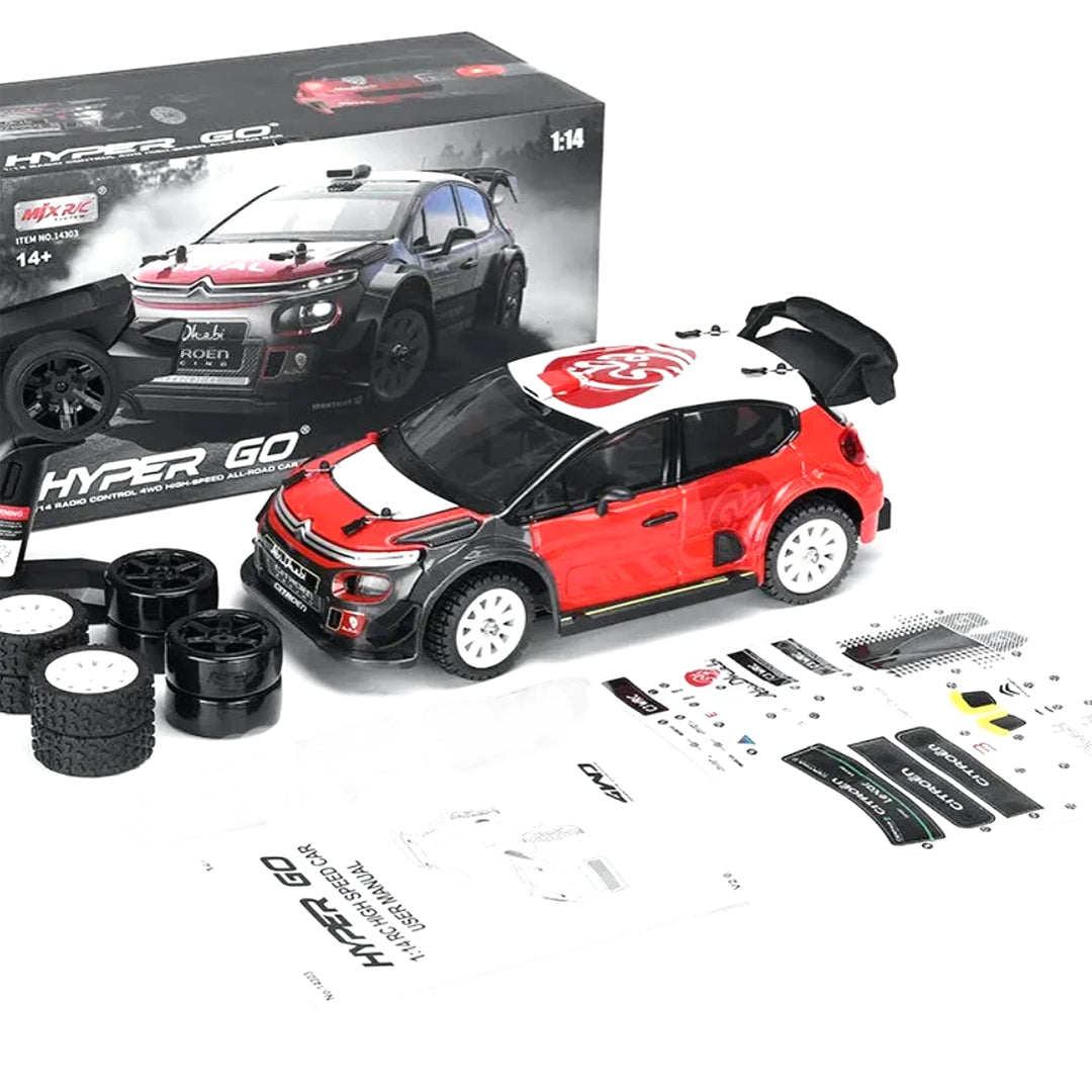 MJX 14303 Brushless RC Car – 1:14 4WD Rally & Drift Truck, 60 km/h High Speed RC Car for Adults, 1/14 Scale 4x4 Off Road RC Truck for Adults, 2.4GHz Remote Control Electric Powered Drift Car