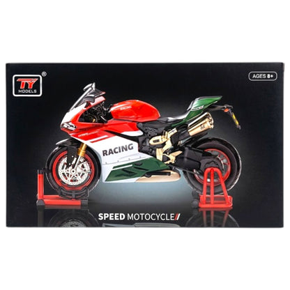 TY Models Speed Racing Motorcycle Die-Cast Bike Model with Display Stand – Premium Collectible Sports Bike (Ages 8+)