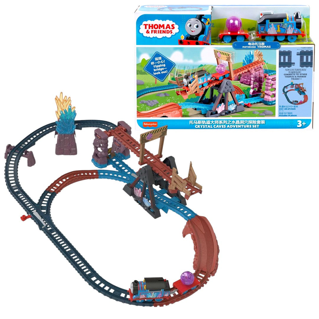 Fisher-Price Thomas & Friends Crystal Caves Adventure Set – Motorized Thomas Train Track Playset