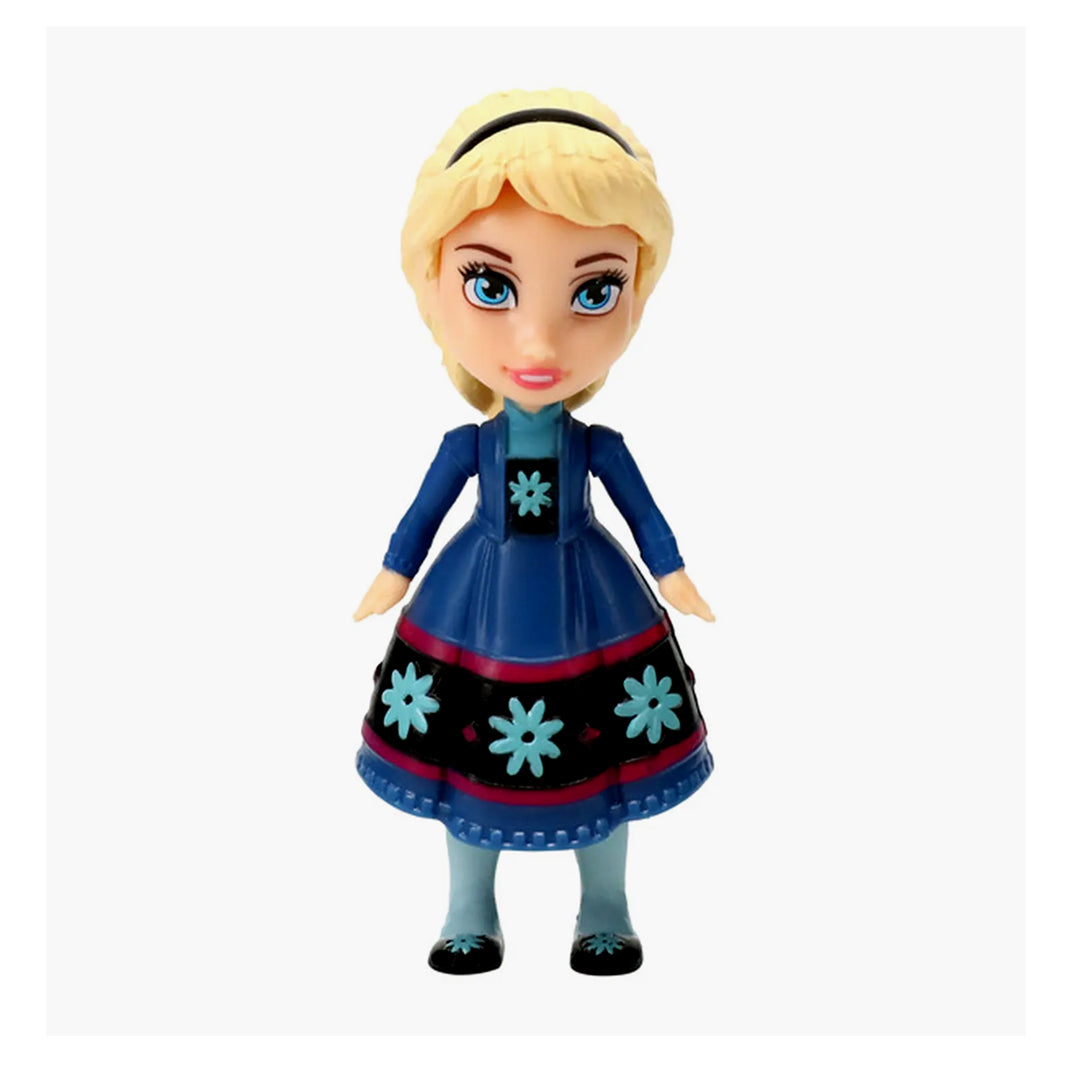 Frozen Mini Elsa Doll (8 cm) – Disney Princess Collectible Figure with Articulated Arms (Classic Dress)