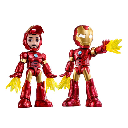Blokees 74804 Marvel Spidey & His Amazing Friends Iron Man Buildable Figure – Amazing Level 01 Model Kit (Ages 3+)