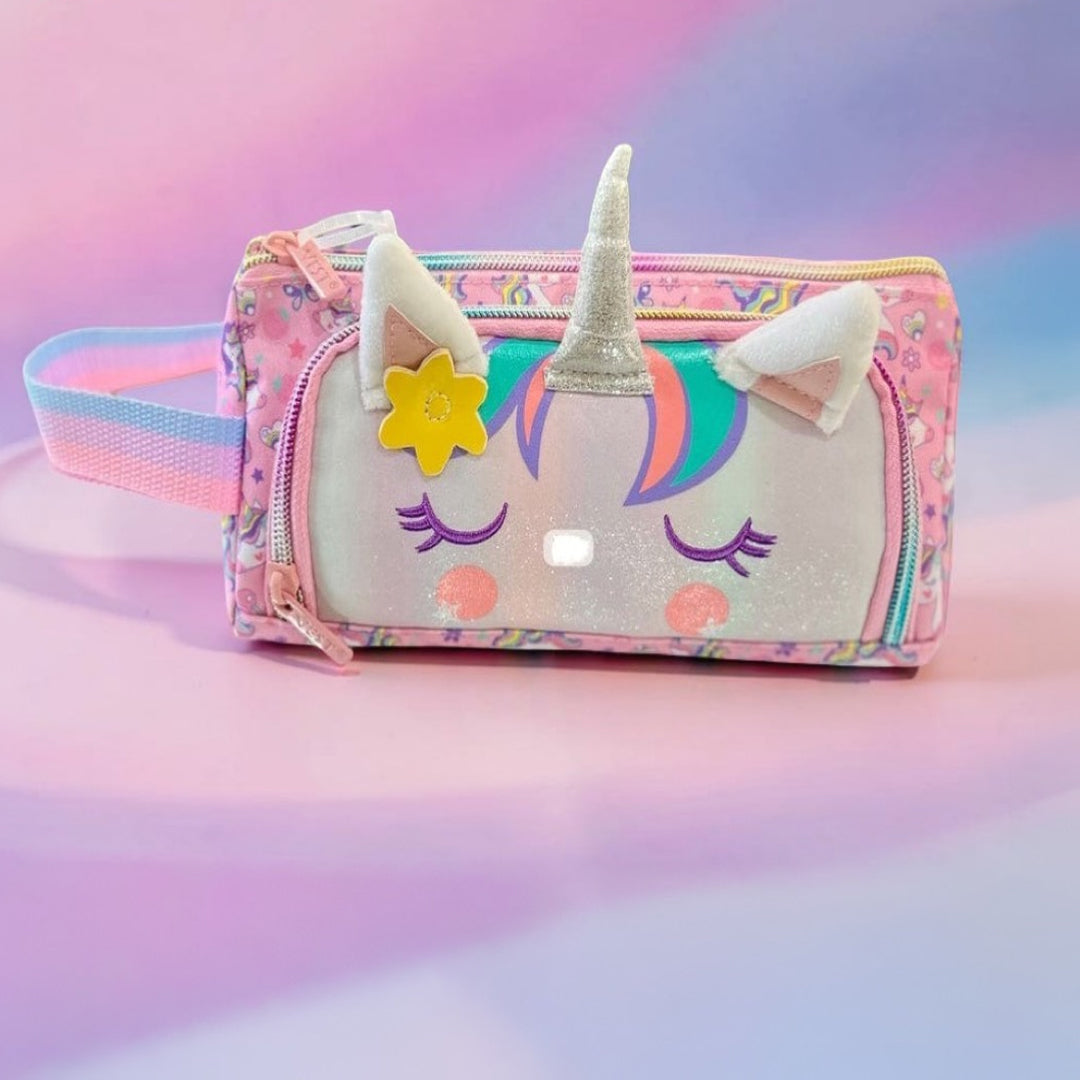 Vest Unicorn Pencil Pouch Case – Kids Stationery Organizer with 3D Unicorn Design
