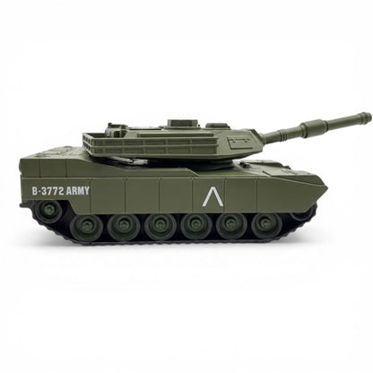 Die-Cast Army Tank Model 1:32 Scale – B-3772 Army Military Battle Tank Toy with Rotating Turret