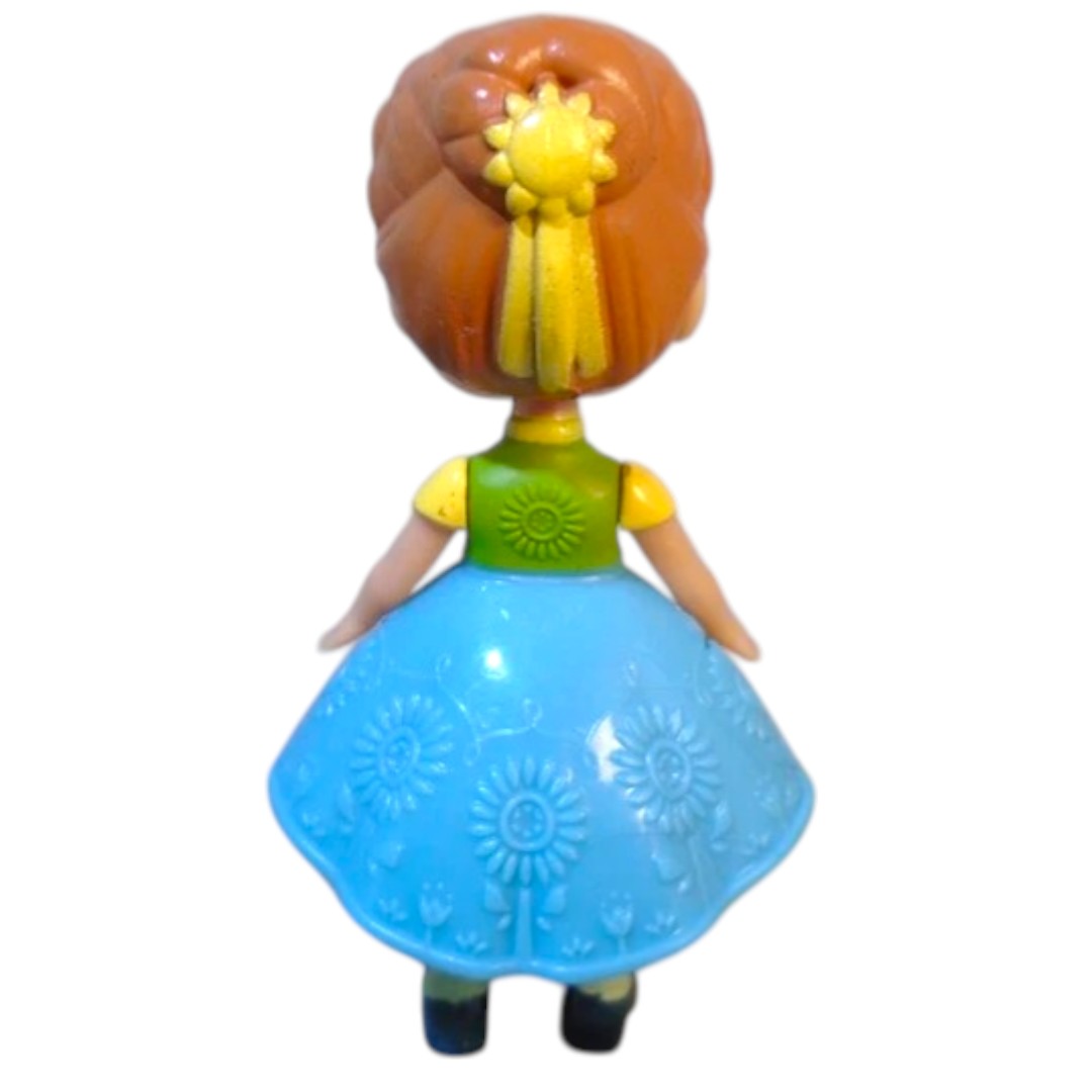 Frozen Mini Anna Doll (8 cm)  – Disney Princess Collectible Figure with Articulated Arms