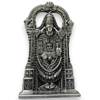 Lord Venkateswara Balaji Metal Idol – 10 cm Tirupati Balaji Decorative Statue for Home Temple & Office
