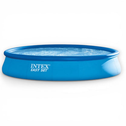 Intex Easy Set Swimming Pool 28158 – 15 ft x 33 in (457 × 84 cm) Inflatable Family Pool | Large Backyard Swimming Pool