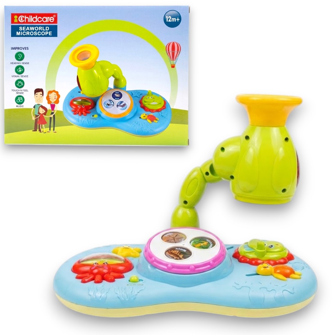 Childcare Seaworld Microscope Toy for Kids (12M+) – Educational Baby Learning Toy with Music, Lights & Sensory Play