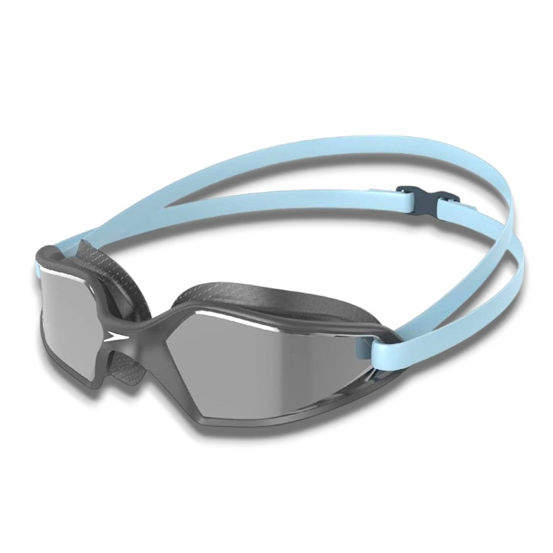 Speedo Hydropulse Mirror Swim Goggles – Unisex Adult Anti-Fog Mirror Lens Swimming Goggles with Adjustable Strap