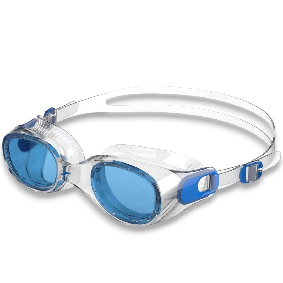 Speedo Futura Classic Smoke Lens Swim Goggles – Unisex Adult Anti-Fog UV Protection Swimming Goggles with Adjustable Strap