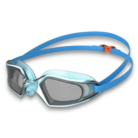 Speedo Kids Hydropulse Smoke Lens Swim Goggles – Blue Anti-Fog UV Protection Swimming Goggles for Boys & Girls (Age 6–14 Years)