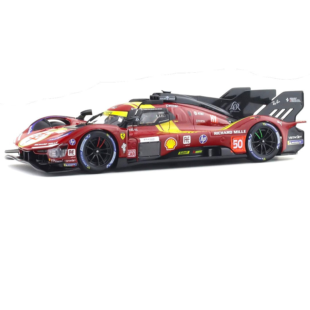 Bburago 1:24 Ferrari 499P Le Mans Hypercar #50 – Official Ferrari Die-Cast Collector Model