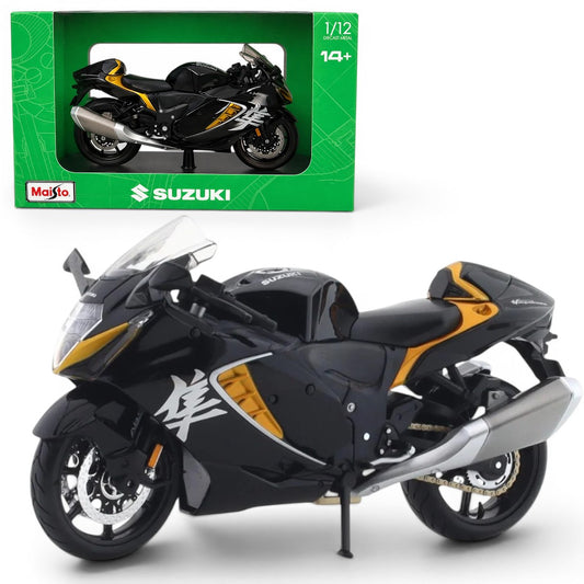 Maisto 1:12 Suzuki Hayabusa 2022 Die-Cast Motorcycle Model | Suzuki GSX1300R Superbike Collectible