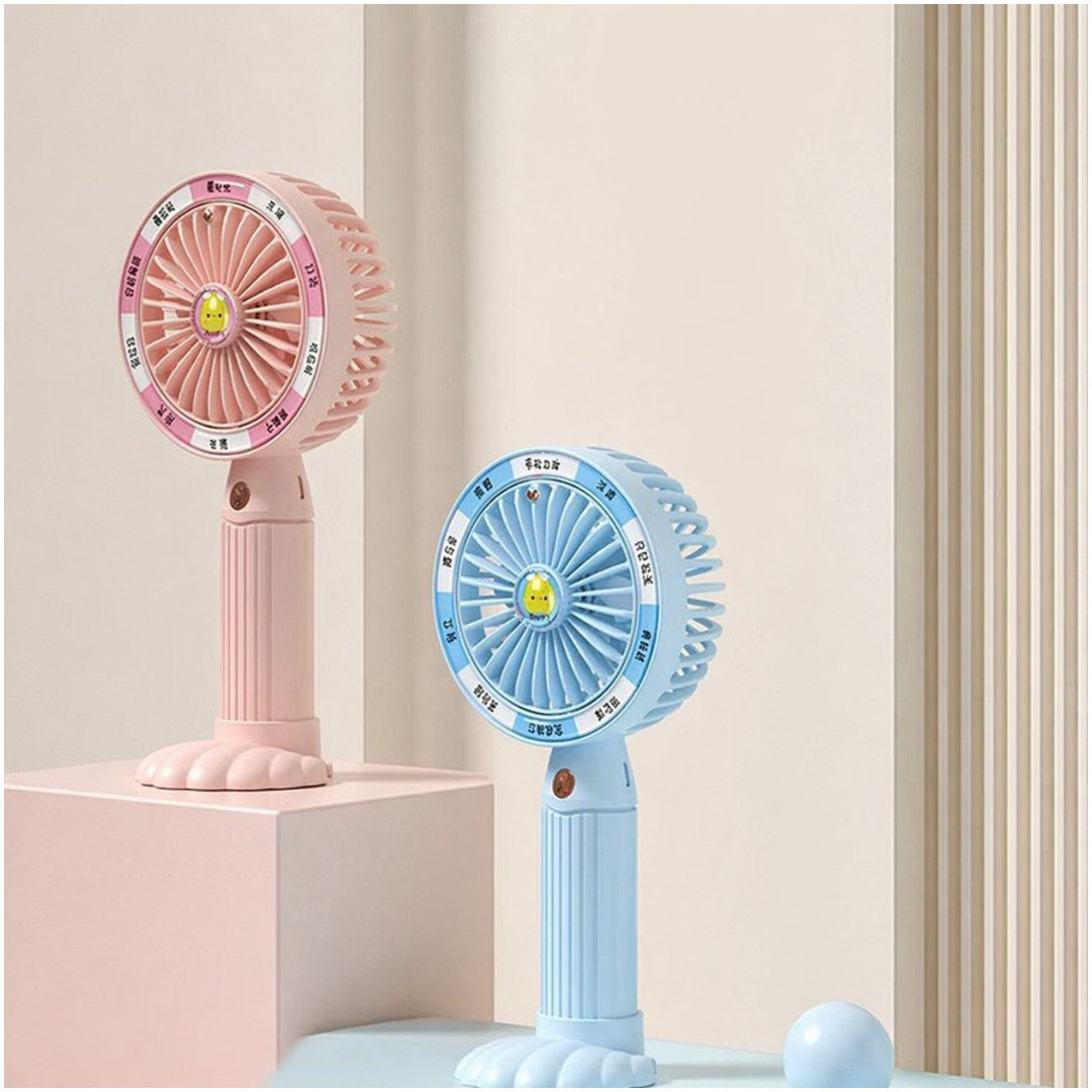 Portable Mini Handheld USB Fan for Kids | Rechargeable Cute Desk & Travel Cooling Fan