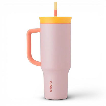 Owala FreeSip 40oz (1.18L) Insulated Tumbler with Handle & Straw | Stainless Steel Travel Mug
