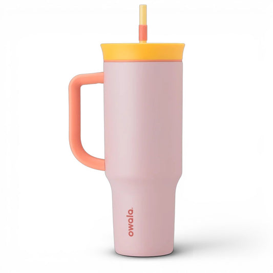Owala FreeSip 40oz (1.18L) Insulated Tumbler with Handle & Straw | Stainless Steel Travel Mug