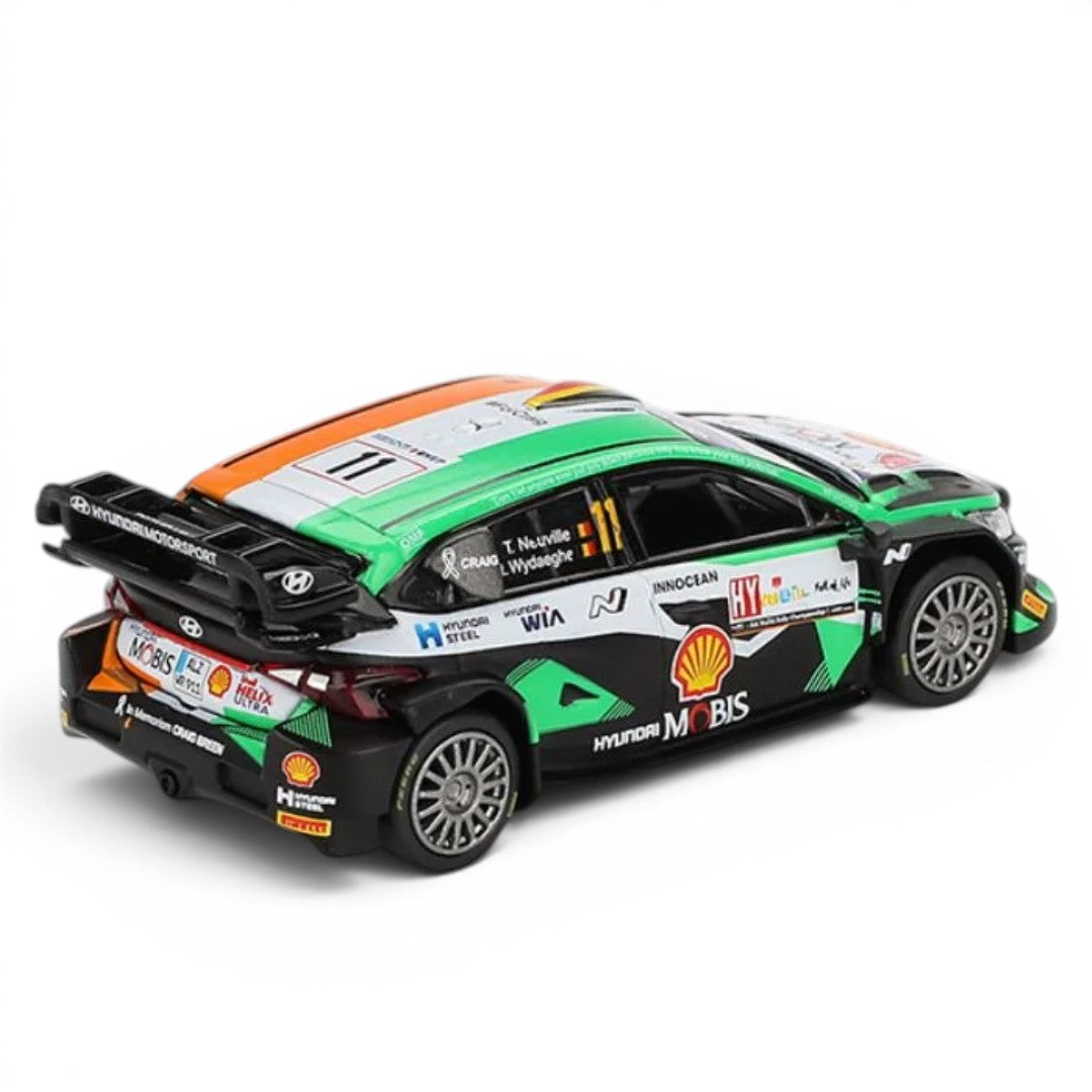 Mini GT 1:64 Hyundai i20 N Rally1 #11 – 2023 Rally Croatia Power Stage Winner Diecast Model Car