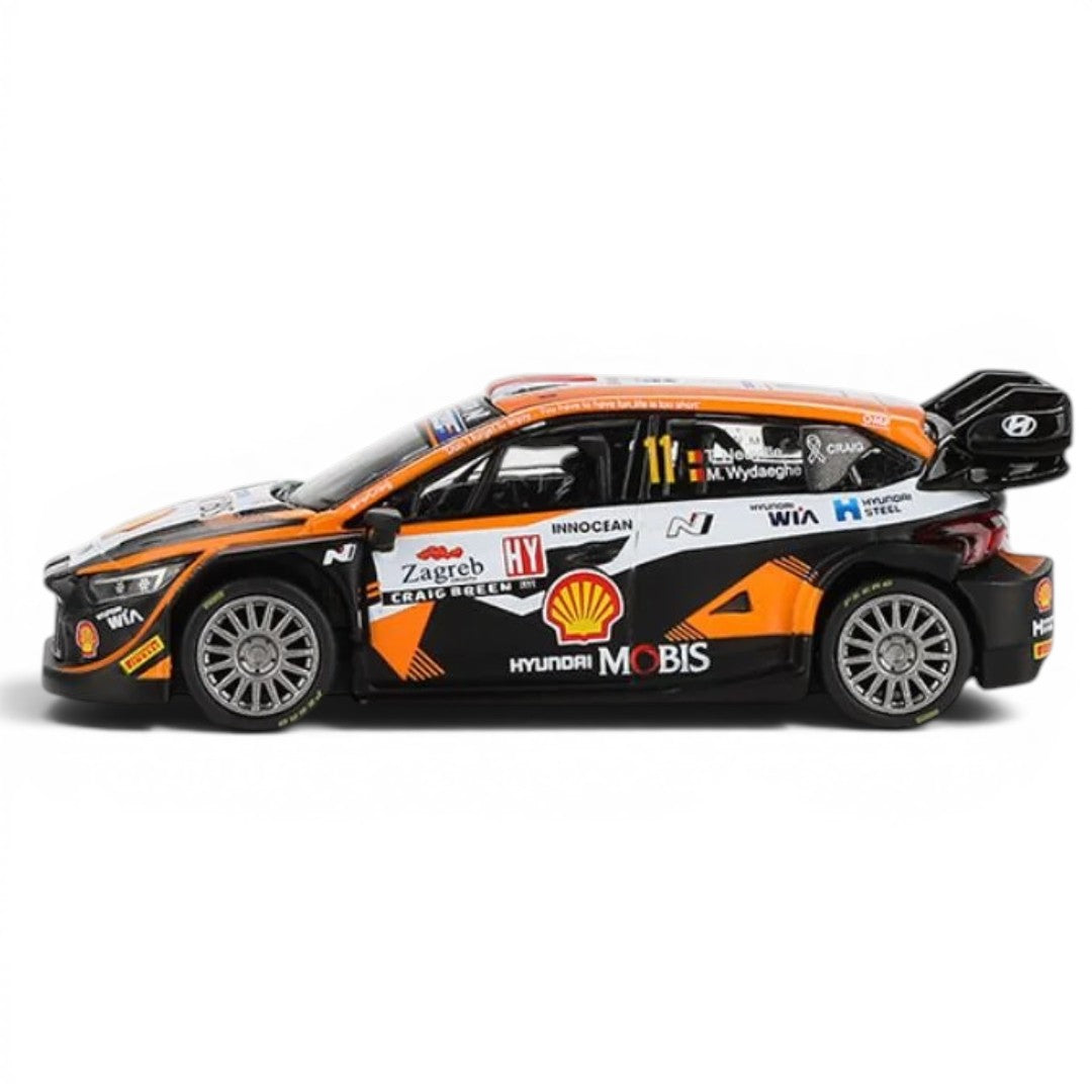 Mini GT 1:64 Hyundai i20 N Rally1 #11 – 2023 Rally Croatia Power Stage Winner Diecast Model Car