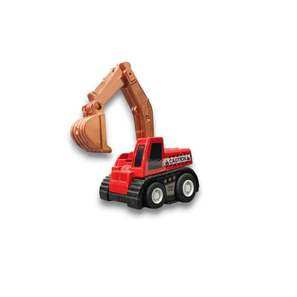 Joy Junction 1:64 Mini Racer Alloy Metal Excavator Toy with Pull-Back Action – Construction Digger Diecast Vehicle for Kids (3+ Years)