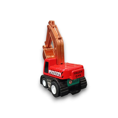 Joy Junction 1:64 Mini Racer Alloy Metal Excavator Toy with Pull-Back Action – Construction Digger Diecast Vehicle for Kids (3+ Years)