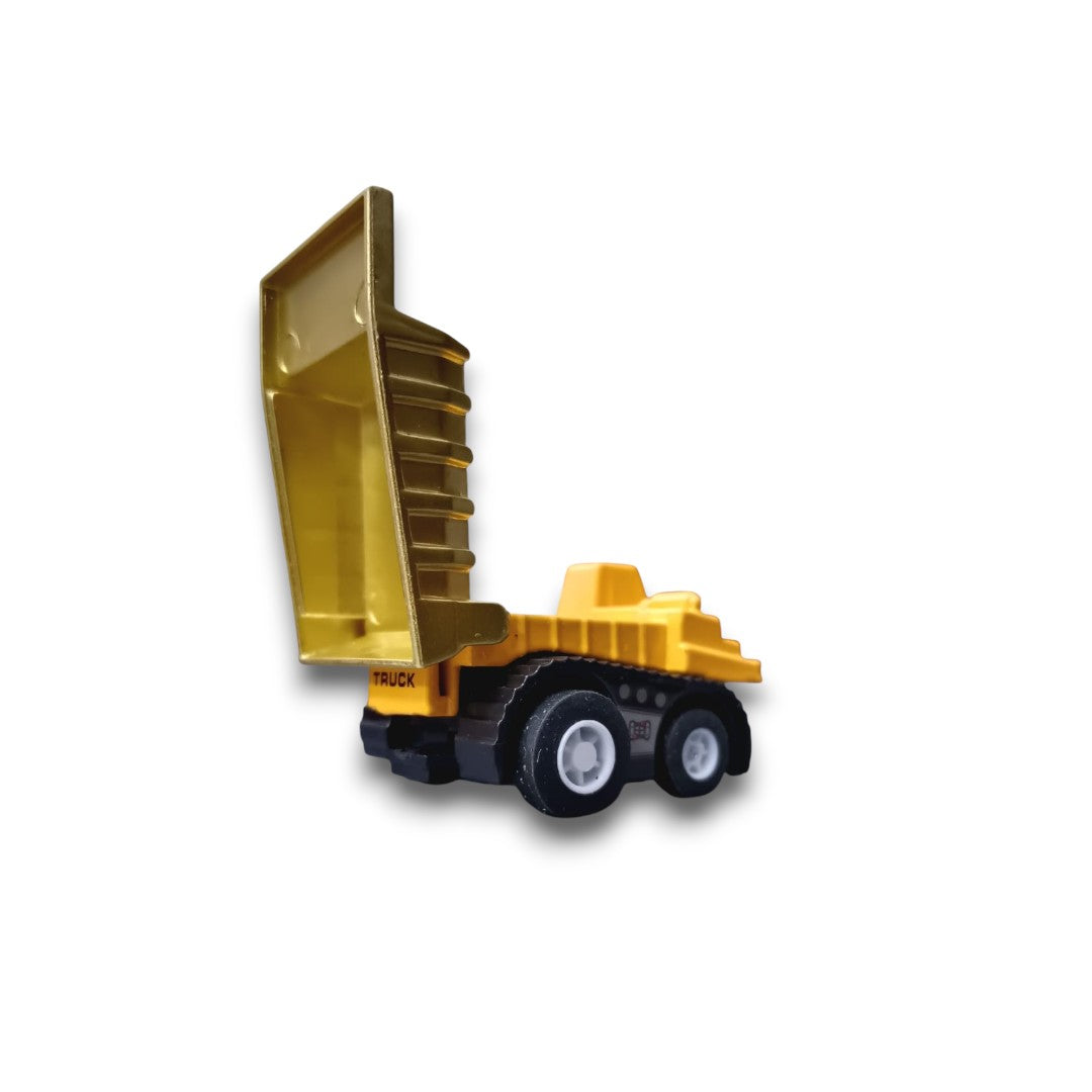 Joy Junction 1:64 Mini Racer Alloy Metal Dump Truck Toy with Pull-Back Action – Heavy Duty Construction Tipper Diecast Vehicle for Kids (3+ Years)