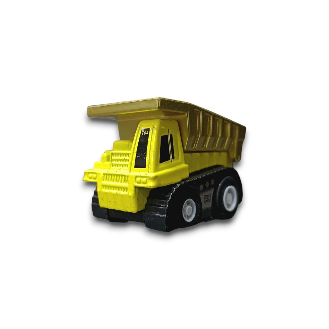 Joy Junction 1:64 Mini Racer Alloy Metal Dump Truck Toy with Pull-Back Action – Construction Tipper Diecast Vehicle for Kids (3+ Years)