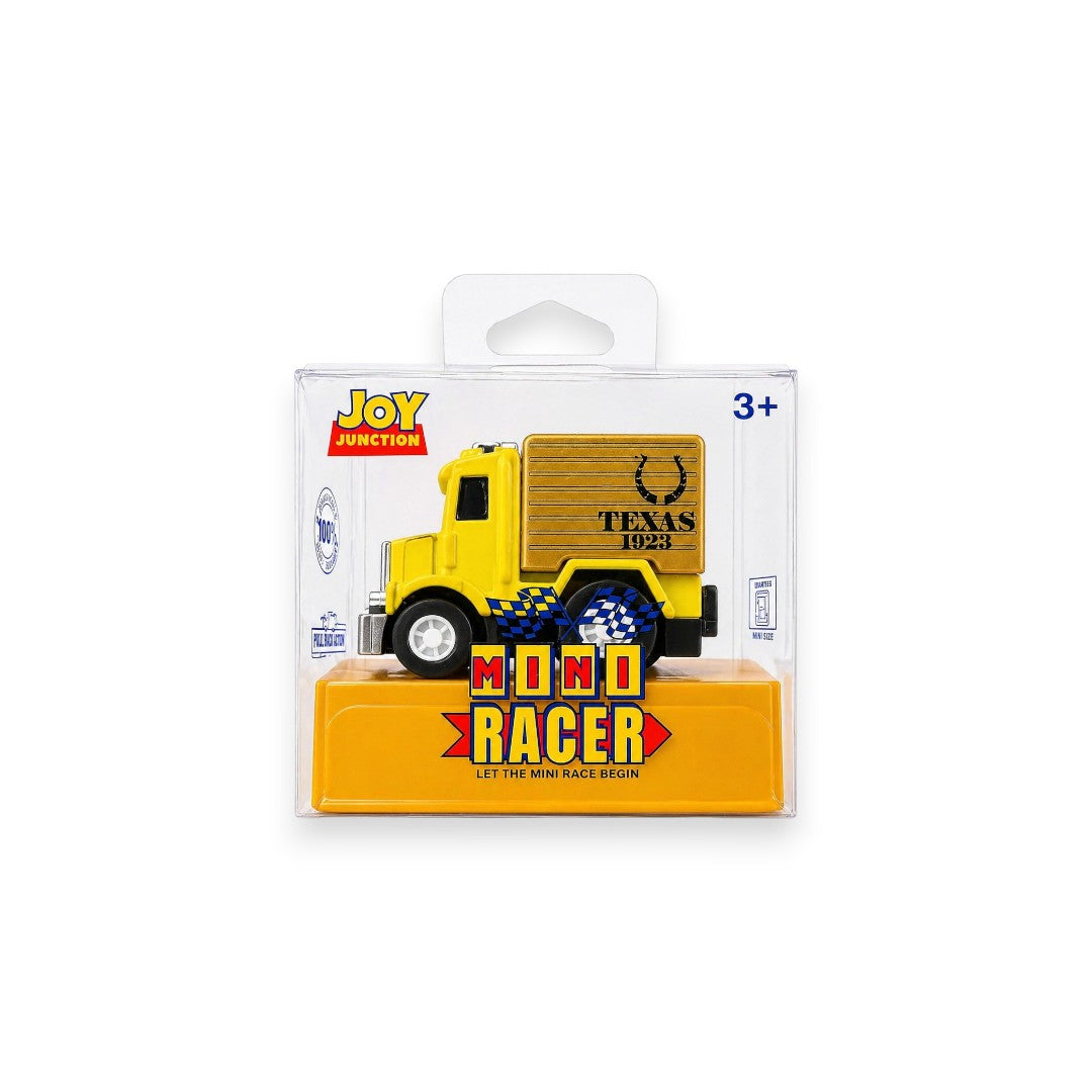 Joy Junction 1:64 Mini Racer Alloy Metal Cargo Truck Toy with Pull-Back Action – Mini Delivery Truck Diecast Vehicle for Kids (3+ Years)