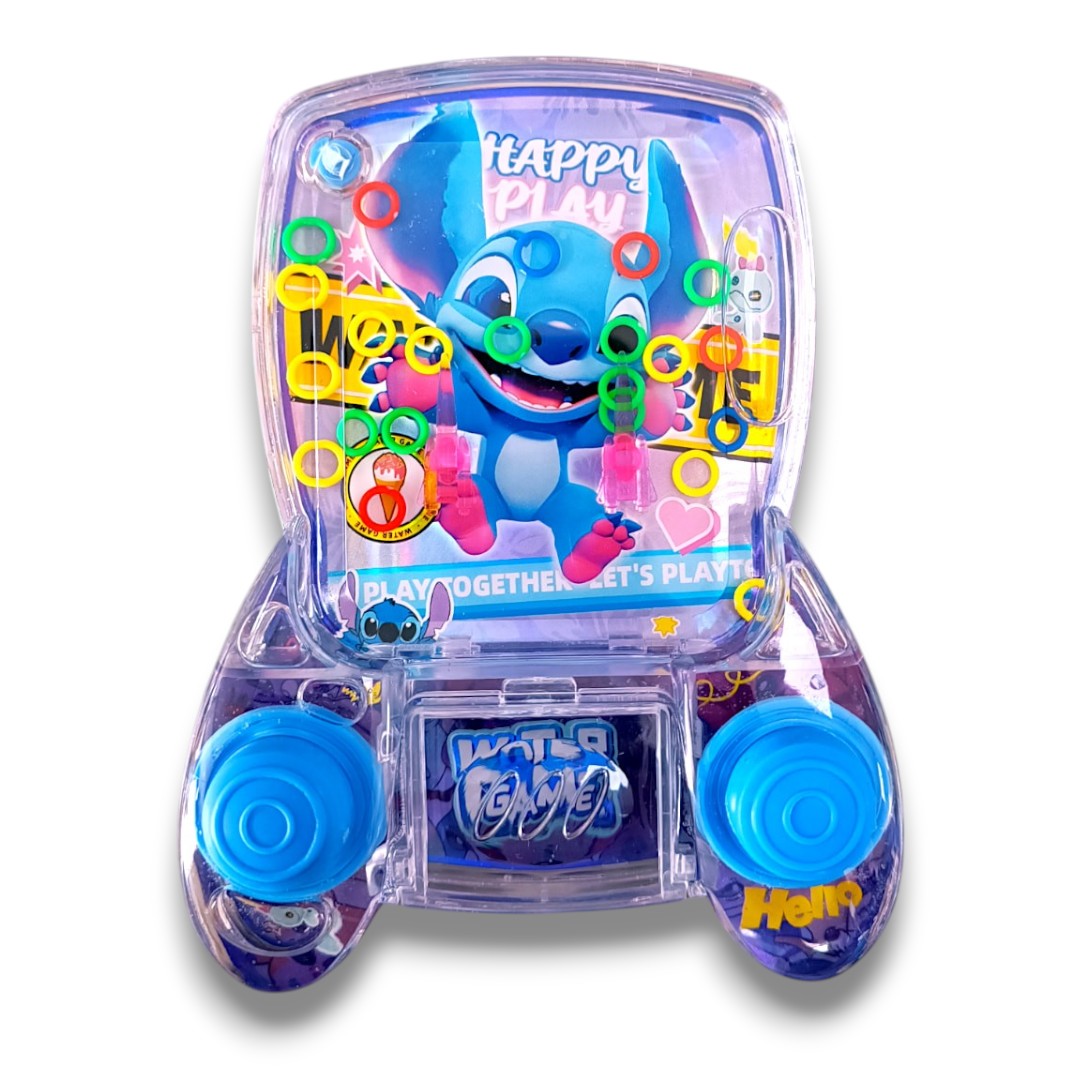Kids Water Ring Toss Handheld Game Toy – Classic Press Button Water Game with Cartoon Theme